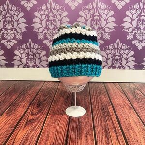 Crochet Striped Winter Hat